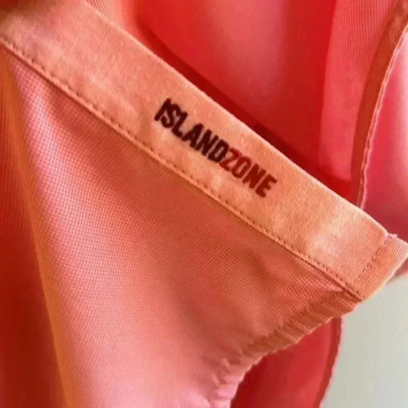 Men’s Tommy Bahama Pink Silk Tropical Button Down Short Sleeve Shirt Size L - Picture 4 of 9